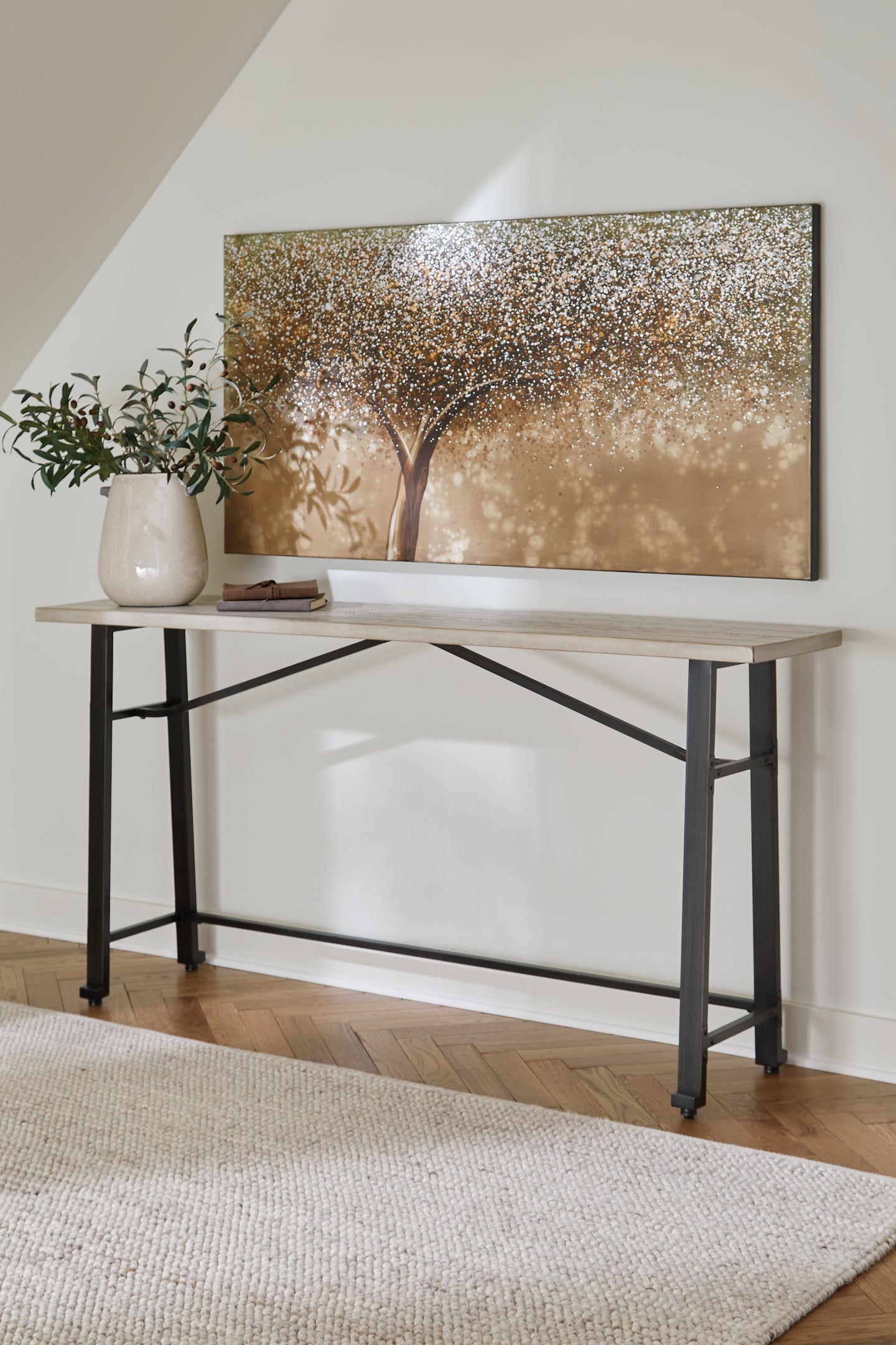 Thin counter height online table