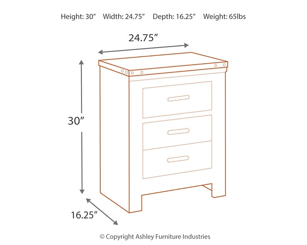 Trinell King Panel Bed with Dresser and 2 Nightstands