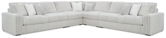 Stupendous 5-Piece Sectional with Ottoman