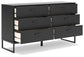 Socalle Twin Panel Platform Bed with Dresser, Chest and Nightstand