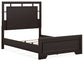 Covetown Full Panel Bed with Mirrored Dresser, Chest and Nightstand