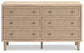 Cielden Queen Panel Headboard with Dresser and 2 Nightstands