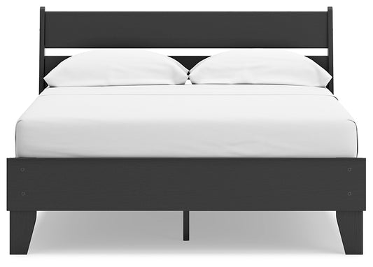 Socalle Full Panel Platform Bed with Dresser, Chest and Nightstand