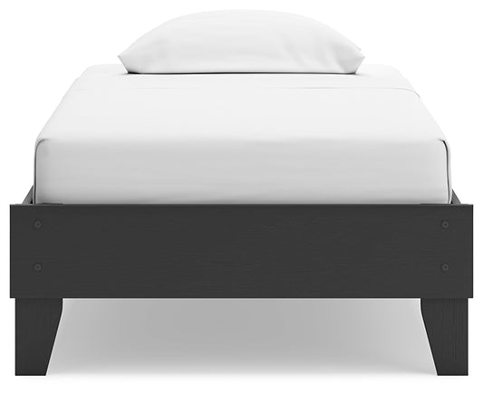 Socalle Twin Platform Bed with Nightstand