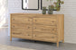 Bermacy Queen Panel Headboard with Dresser and 2 Nightstands