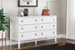 Aprilyn Queen Bookcase Headboard with Dresser, Chest and 2 Nightstands